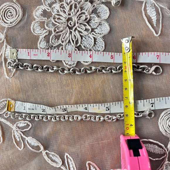 Two 925 Sterling silver, link bracelets. - Picture 12 of 12